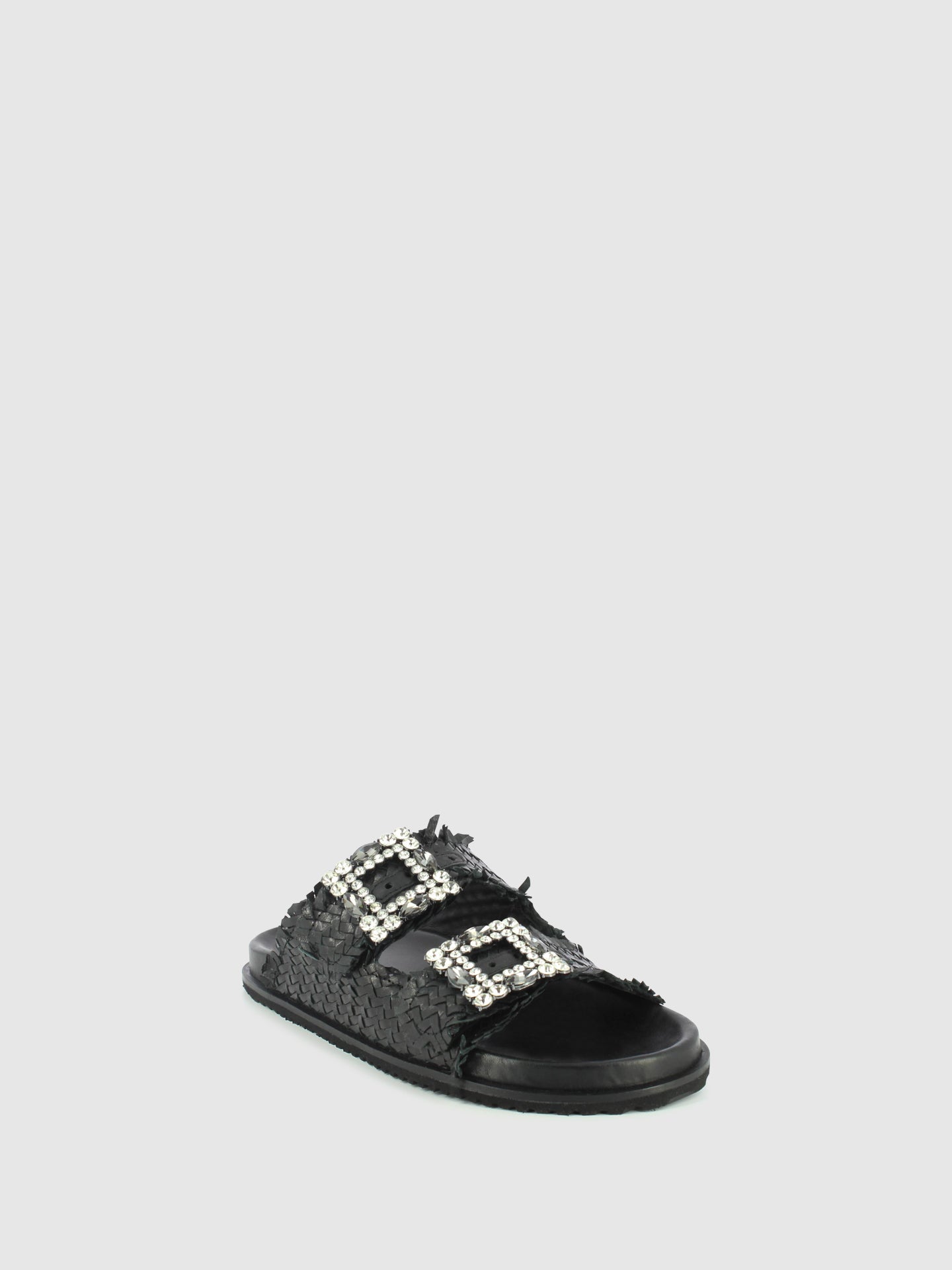 Top3 Chinelos com Apliques em Preto
